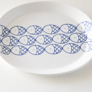 TOBE Ware Fish Oval Plate