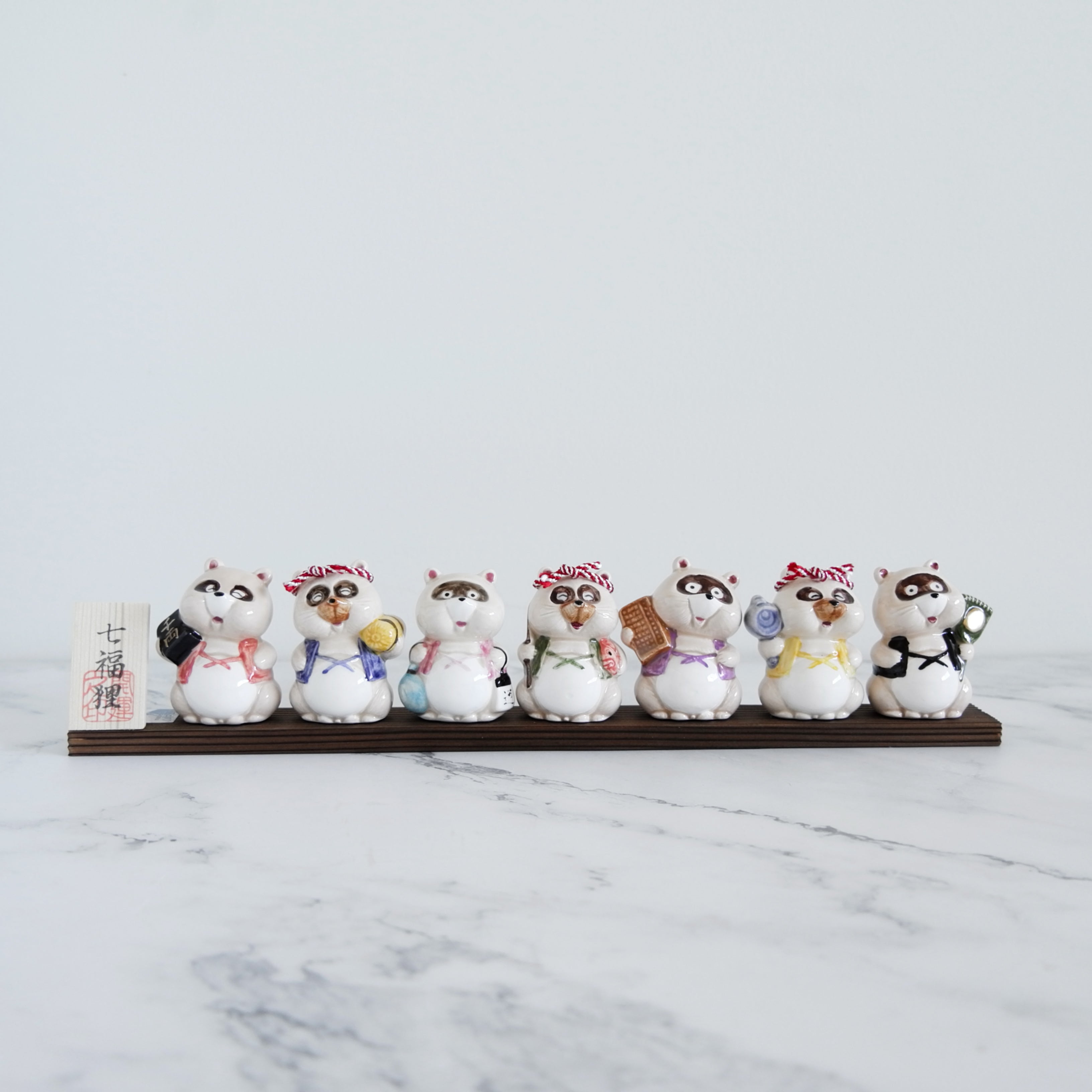 Seven Lucky Tanuki Ornament