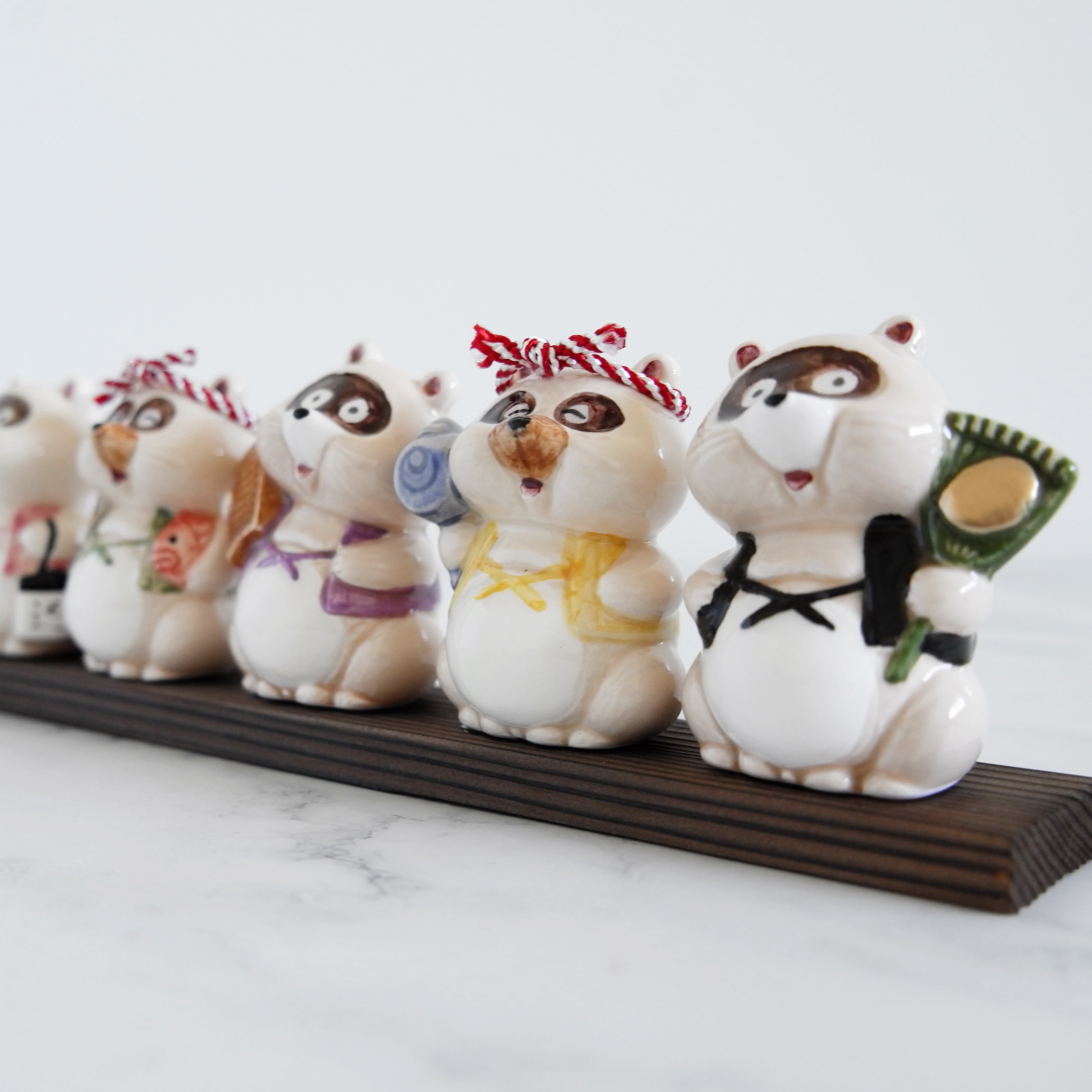 Seven Lucky Tanuki Ornament