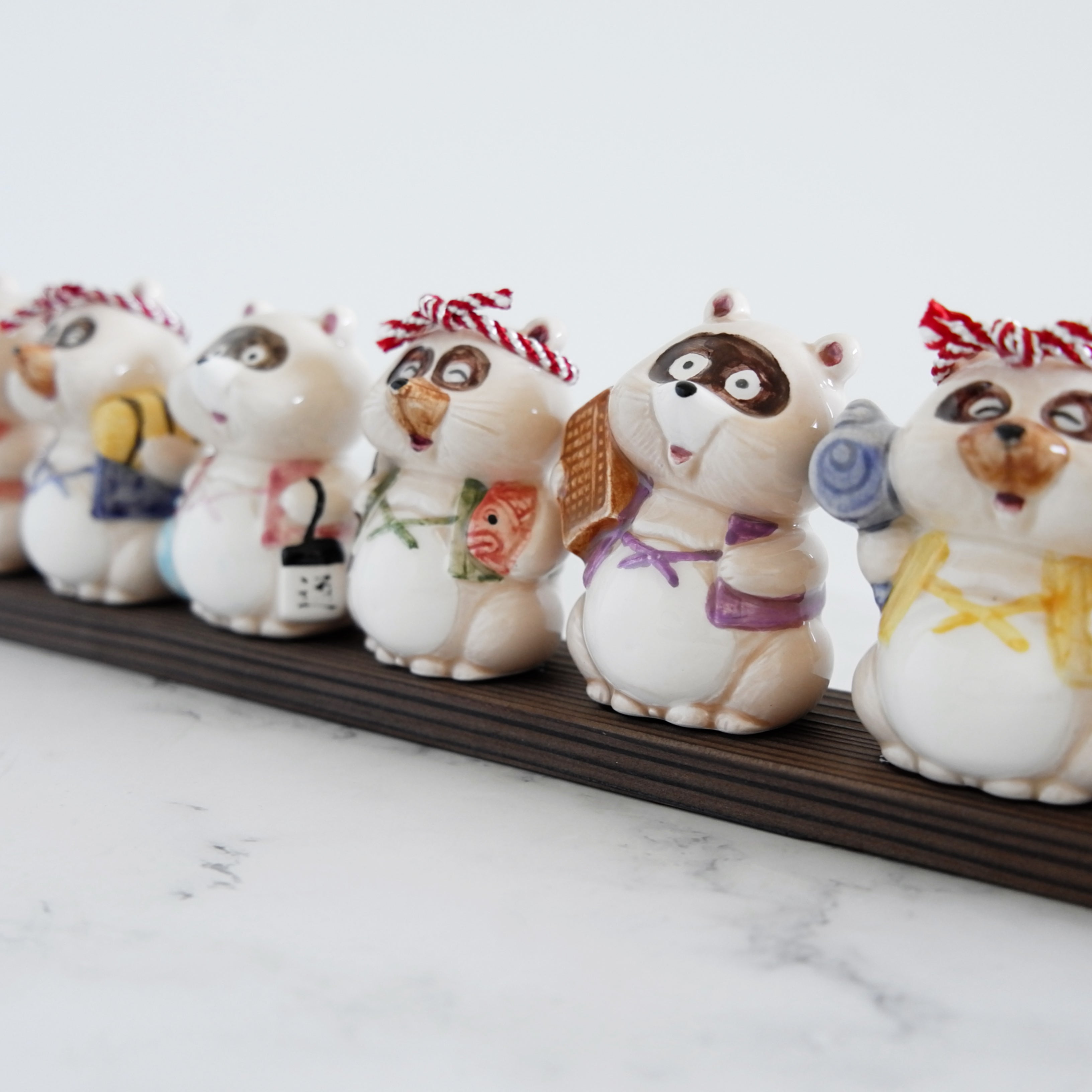 Seven Lucky Tanuki Ornament