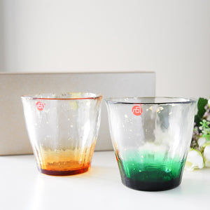 Tsugaru Vidro Kinsai Rock Glass Drinkware Set