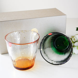 Tsugaru Vidro Kinsai Rock Glass Drinkware Set