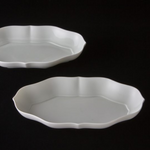 Load image into Gallery viewer, Miyama Tsudoi Tableware - White Rotana Serving Plate
