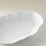 Load image into Gallery viewer, Miyama Tsudoi Tableware - White Rotana Serving Plate
