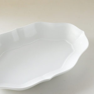 Miyama Tsudoi Tableware - White Rotana Serving Plate