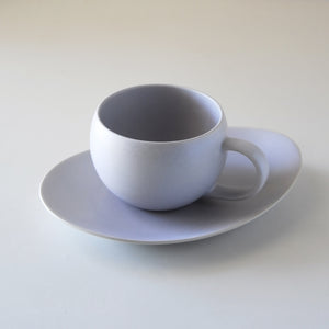 Yui Tea Cup & Saucer (light grey)