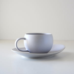 Yui Tea Cup & Saucer (light grey)