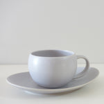 Load image into Gallery viewer, Yui Tea Cup &amp; Saucer (light grey)
