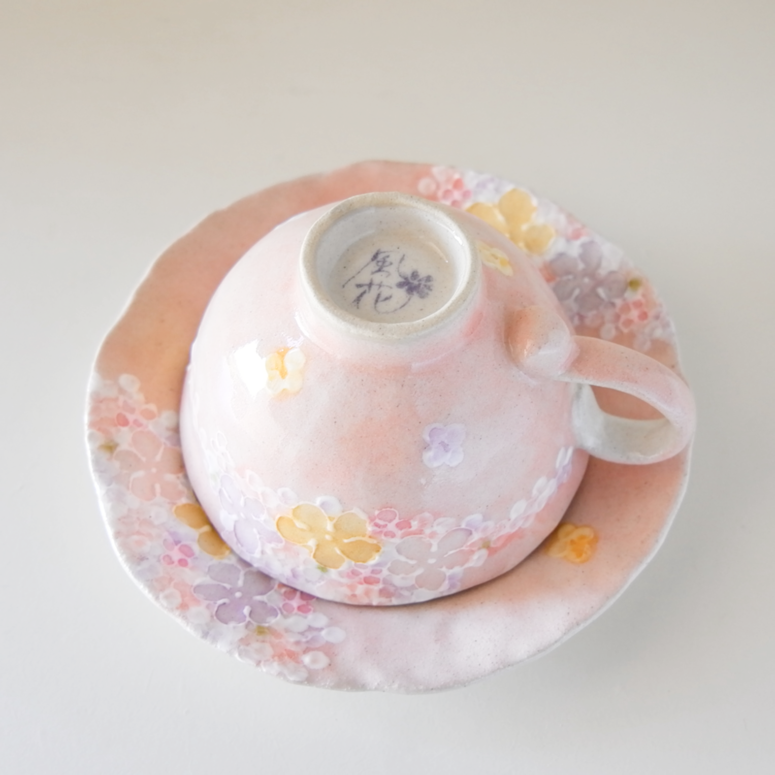 Floral Seto Coffee Cup & Saucer