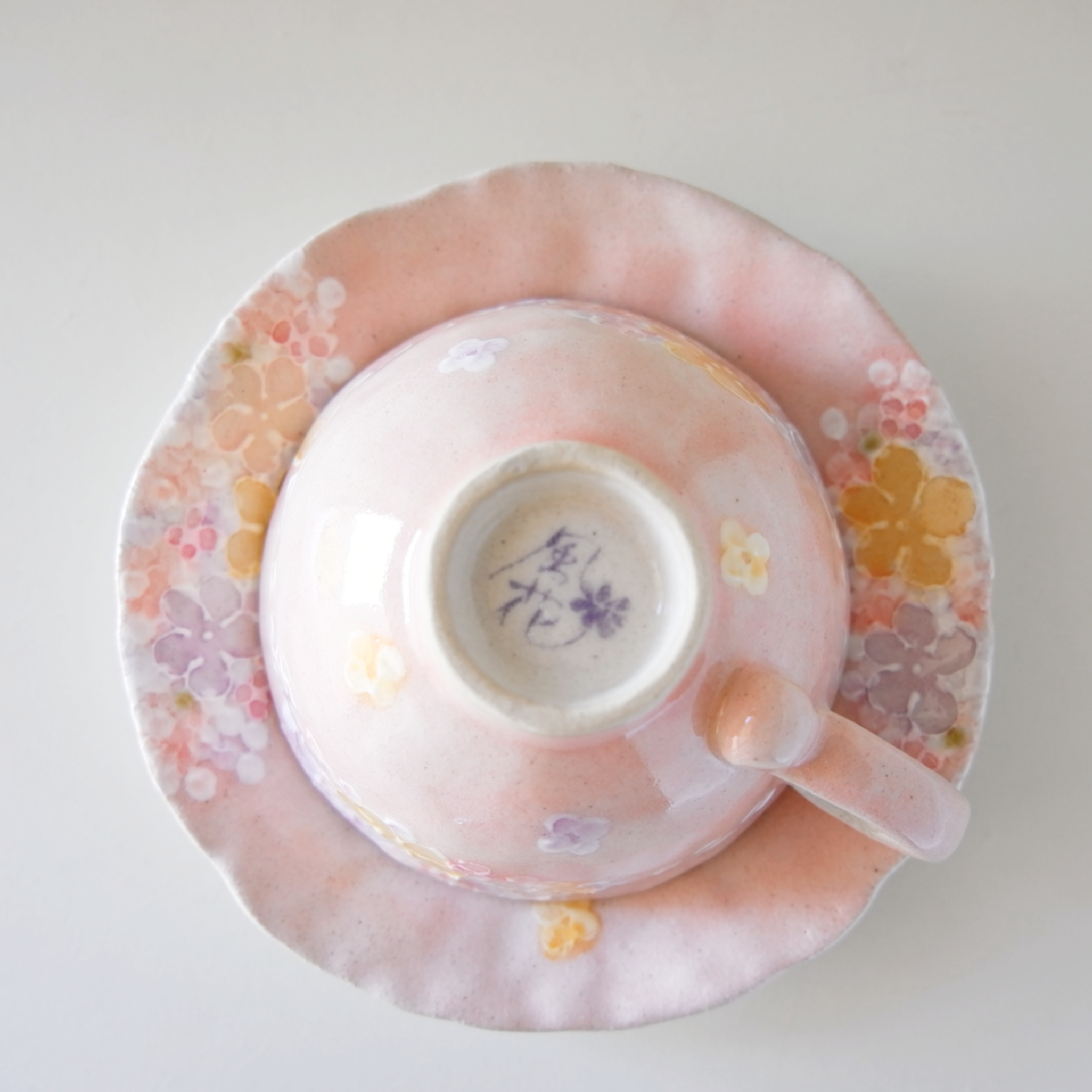 Floral Seto Coffee Cup & Saucer