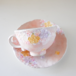 Load image into Gallery viewer, Floral Seto Coffee Cup &amp; Saucer
