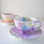 Load image into Gallery viewer, Floral Seto Coffee Cup &amp; Saucer
