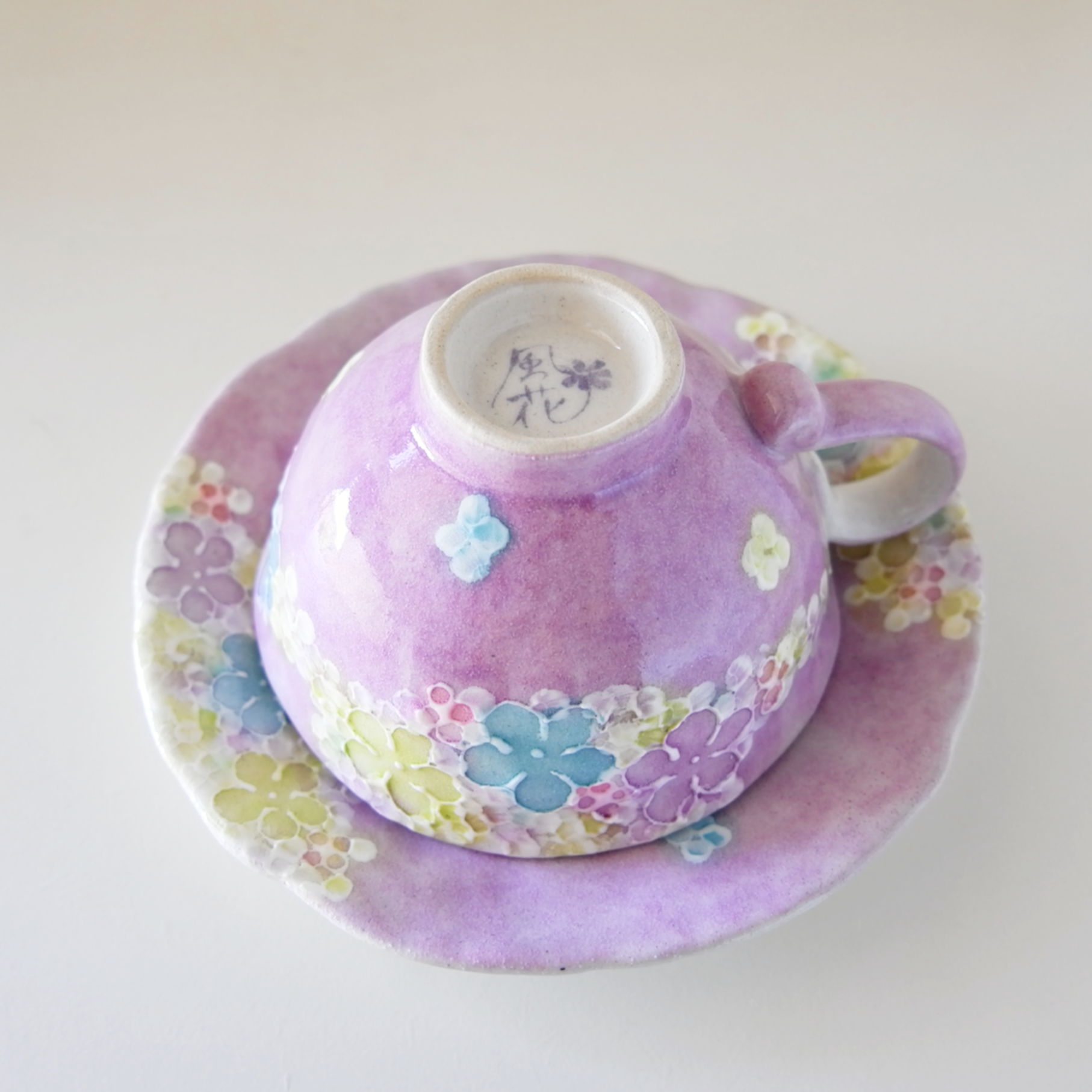 Floral Seto Coffee Cup & Saucer