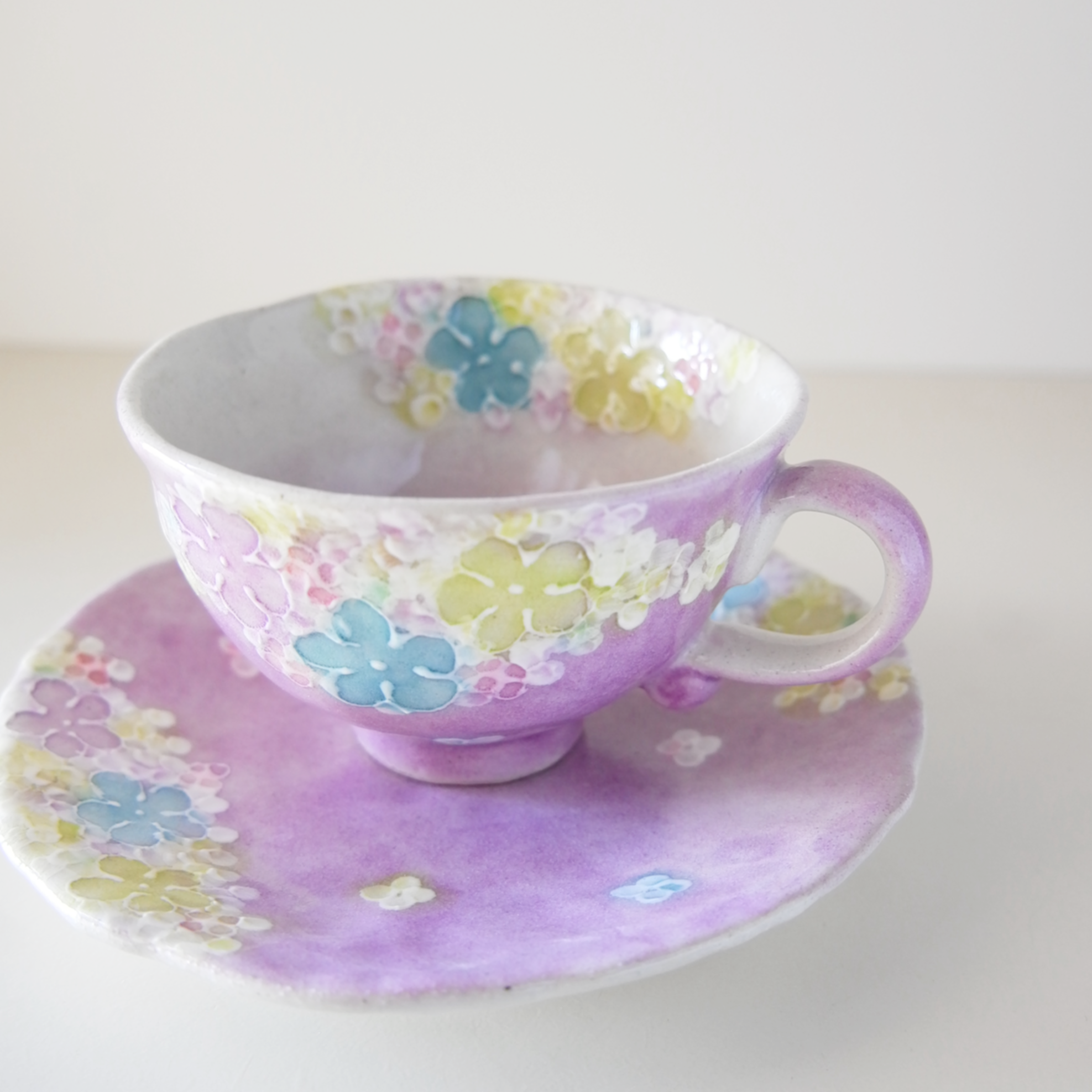 Floral Seto Coffee Cup & Saucer