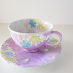 Load image into Gallery viewer, Floral Seto Coffee Cup &amp; Saucer
